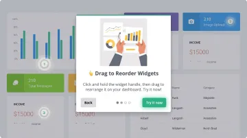 Interactive product demo interface showing self-guided clickable product walkthrough experience