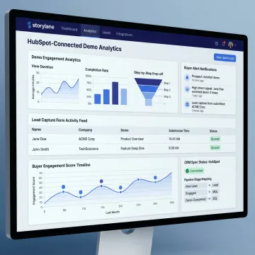 HubSpot demo analytics dashboard